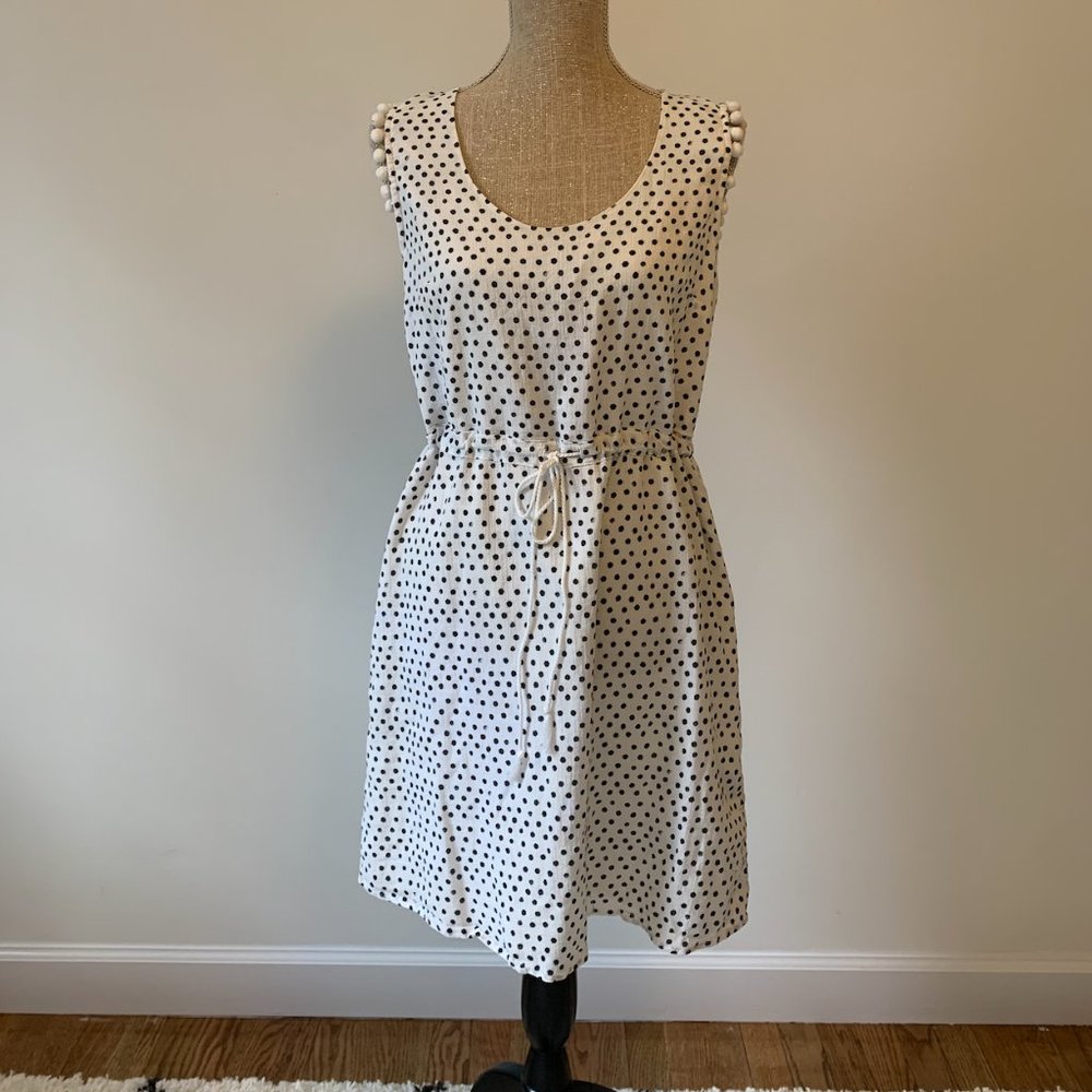 White and Black Beach Coverup